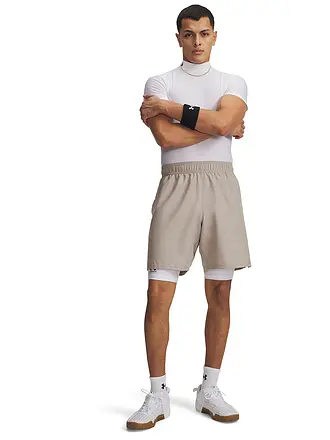 UNDER ARMOUR | Short UA tissé Wordmark pour homme | camel